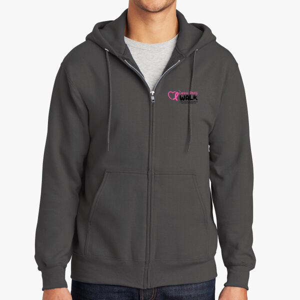 Essential Fleece Full Zip Hooded Sweatshirt Thumbnail